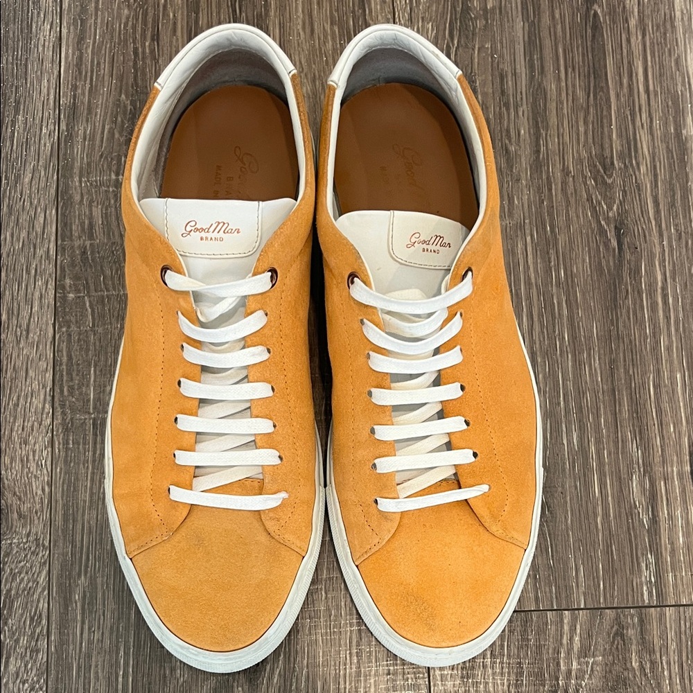 Good Man Brand Orange Suede Sneakers - Made in Italy